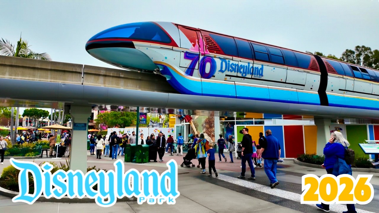 Disneyland Monorail FULL LOOP 4K POV 2026 | A Relaxing View of