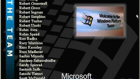 Windows 98 First edition Easter Egg