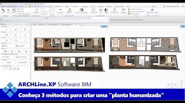 Software BIM ARCHLine.XP: Conheça 3 métodos para criar "plantas humanizadas" no BIM ARCHLine.XP