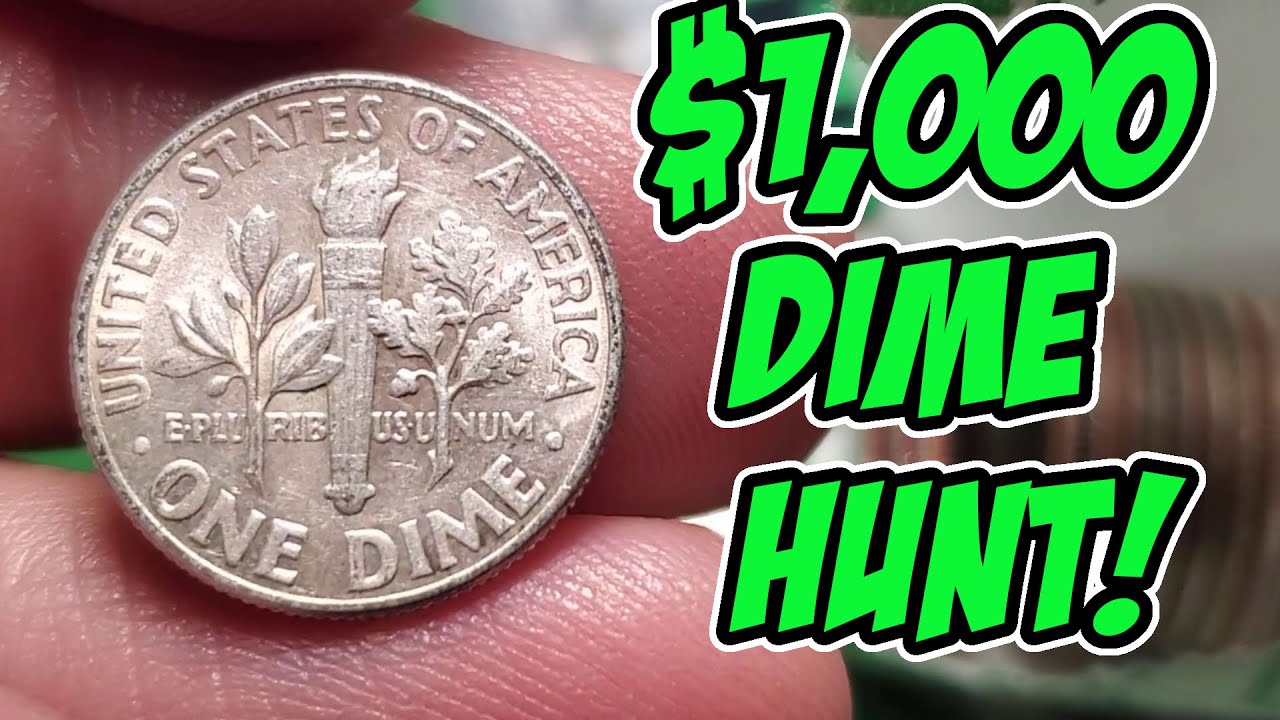 1,000 DIME HUNT! SEARCHING DIMES FOR SILVER! (Coin Roll Hunting) YouTube