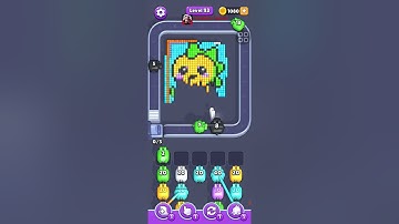 Pixel Flow level 93 hard Walkthrough Solution