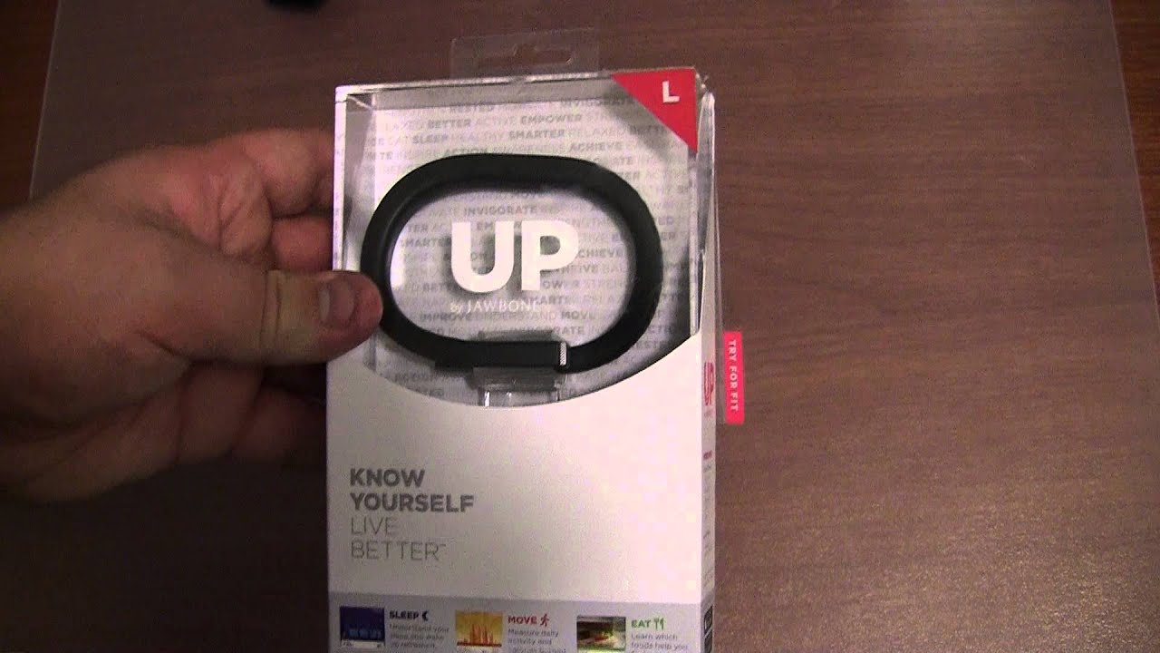 Jawbone Up (Large Band) Onyx unboxing