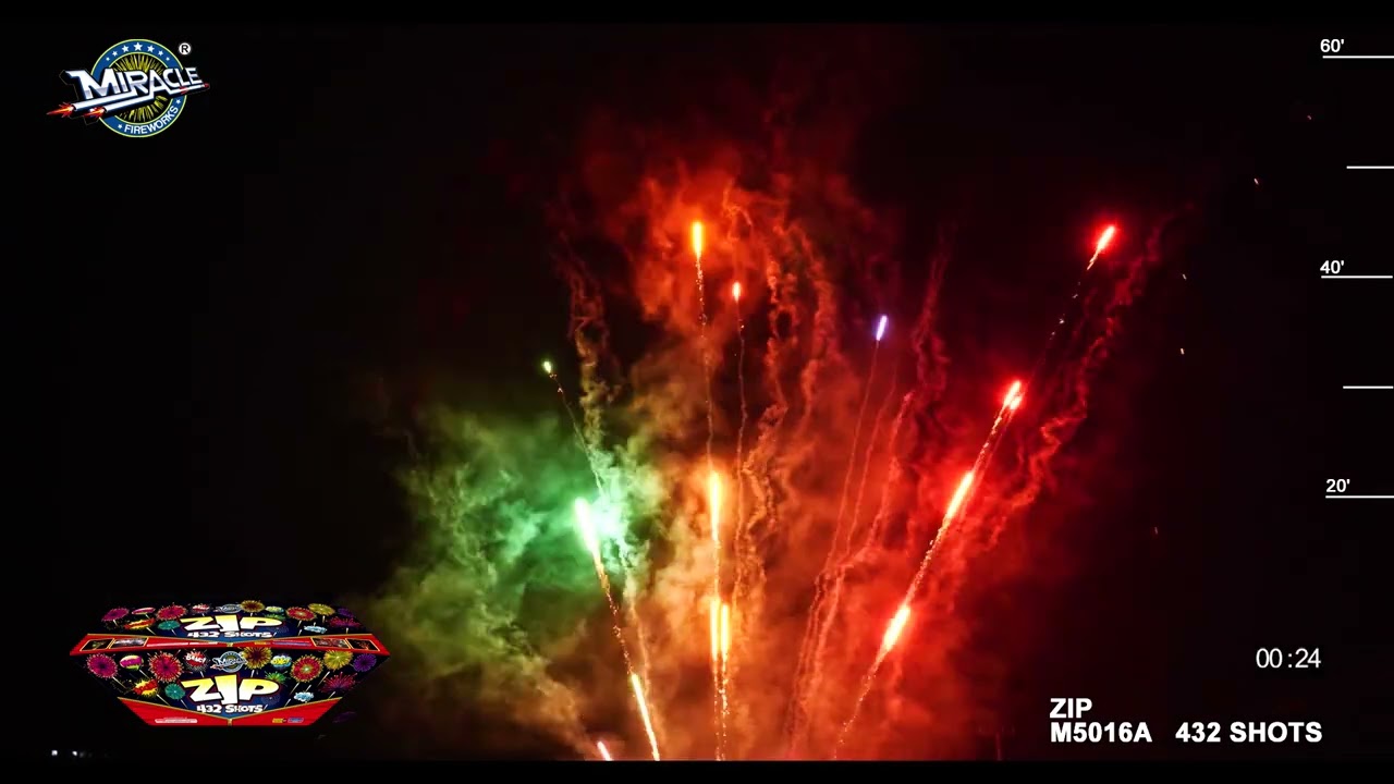 ZIP AND ZAP 432 SHOT MIRACLE - MILLER FIREWORKS