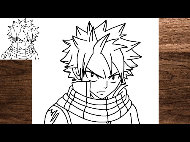 How To Draw Natsu (Dragon Form), Step By Step