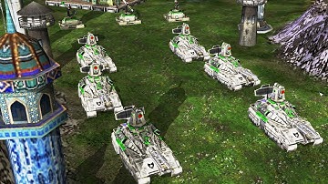 Super Paladin vs 7 GLA - Command & Conquer Generals Elite Army