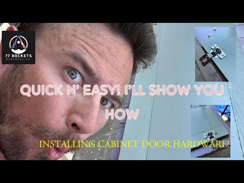Installing Cabinet Door Hardware! Fast and Easy! Let me show you how!