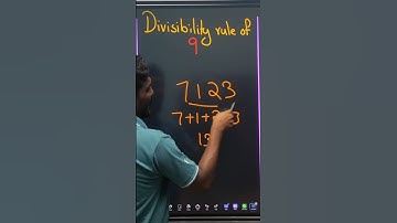 DIVISIBILITY RULE OF 9 ,Maths short tricks #maths #mathstricks #education #kerala #exampreparation