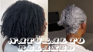 Relaxing my hair after 7 YEARS of being natural