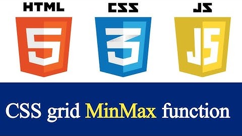 CSS grid MinMax function  | Web development tutorial | CSS tutorial #27