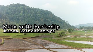 Nikmatnya melihat pemandangan sawah dan gunung dikampung Babakan Nunuk@Dsbiler