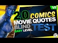 QUIZ Comics | BLIND TEST Films : 20 répliques faciles [VF]