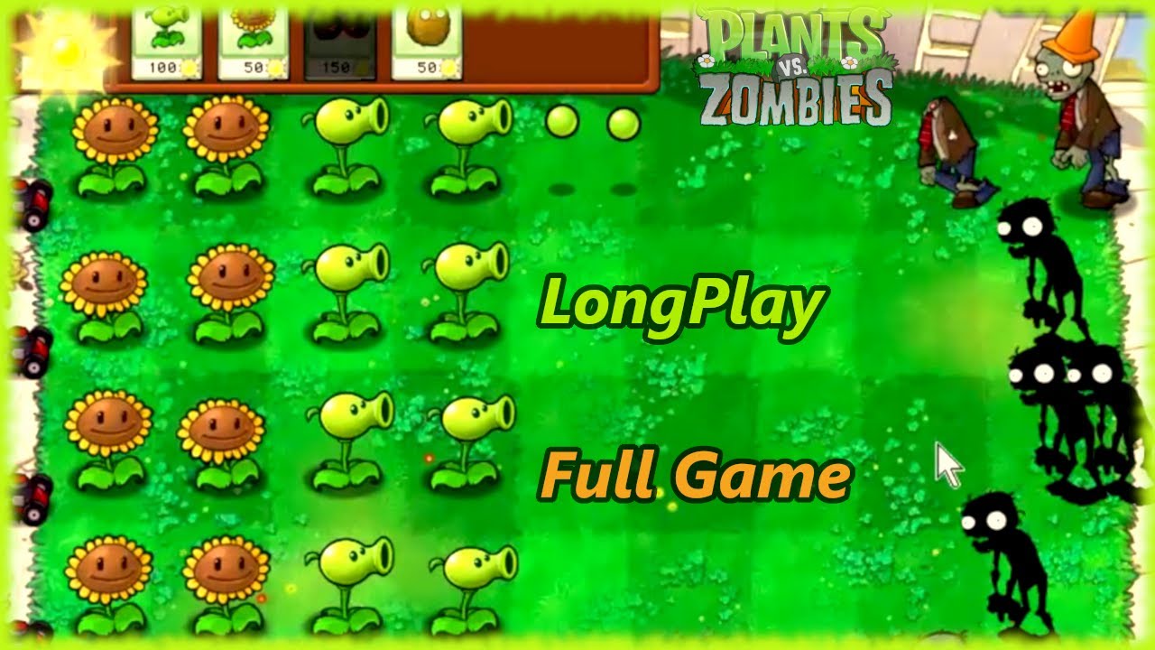 Plants vs. Zombies Remastered (PS4) - Full Gameplay (60FPS) - PS4 Pro 