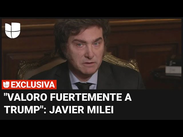 Entrevista exclusiva con Javier Milei: habla de las relaciones con EEUU y su apoyo a Israel