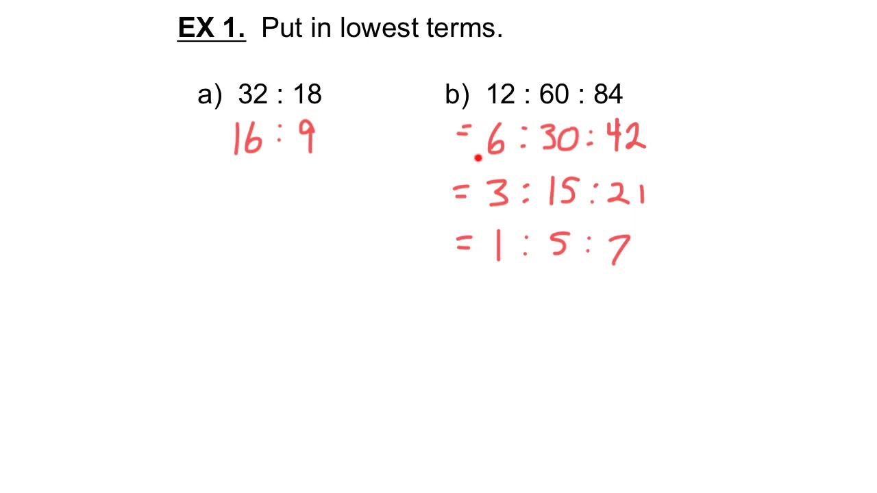 MPM1D 1-1-3 Ratios, Rates, and Proportions - YouTube