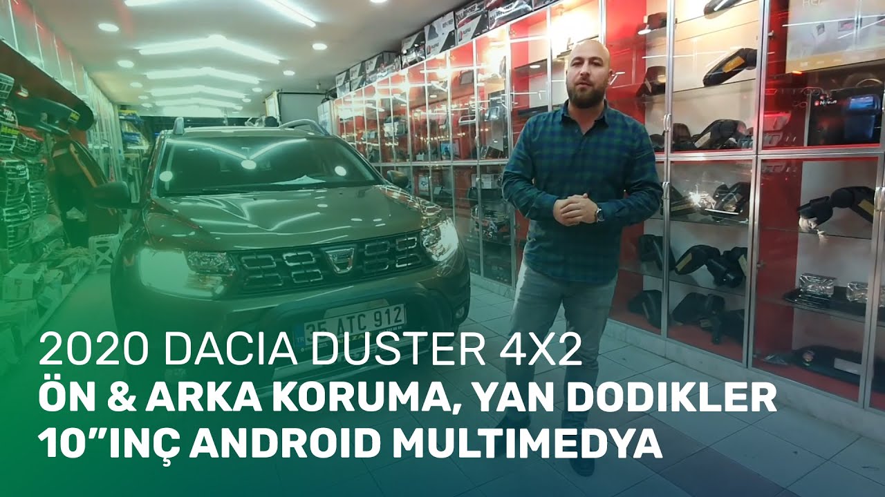 2020 Dacia Duster 4x2 // Ön & Arka Koruma, Yan Dodikler, 10”inç Android Multimedya