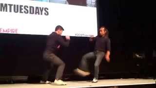 The Raid 2 (Berandal) - Iko Uwais and Yayan Ruhian onstage demo