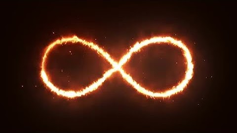 Flaming Infinity Shape Stock Motion Graphics