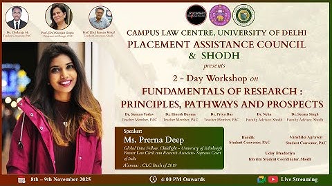 PAC x Shodh: 2-Day Workshop on Fundamentals of Research