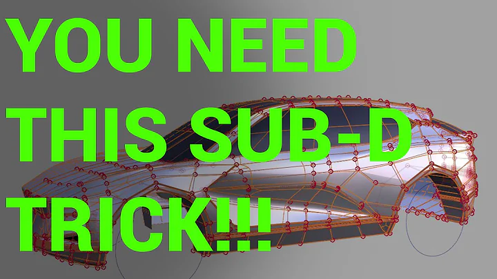 FREE Autodesk Alias SUB-D Tutorial | Car Exterior ...