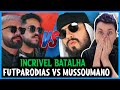 [QUE BATALHA F*&amp;%] REACT FutParódias Vs. Mussoumano - Batalha de Youtubers