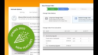 What's New for Spring 2020: Advanced Change Orders, Checklists, Class-Based Markups, and More screenshot 3