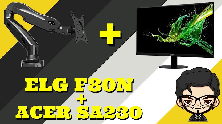 COMO COLOCAR BRAÇO ARTICULADO EM MONITOR SEM FURAÇÃO VESA + F80N ELG (TUTORIAL)