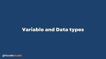 Variable and Data types