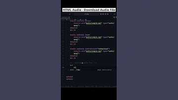 Effortless Audio Downloads: HTML Audio Tag Mastery! #htmlaudiotag #codewithmayur