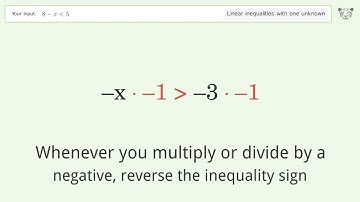 Solving Linear Inequalities: 8-x is Smaller Than 5