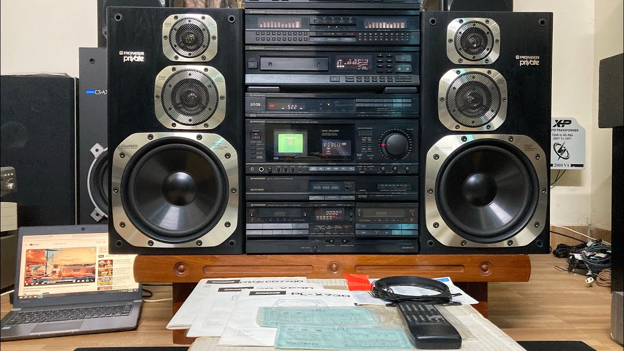 Sold) Pioneer stereo system, complete with all components, manuals
