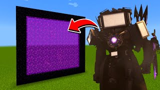 How to Make A Portal To The Titan Tv Man Upgraded Dimension in Minecraft!