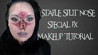 Staple  Split Nose Special FX Makeup Tutorial