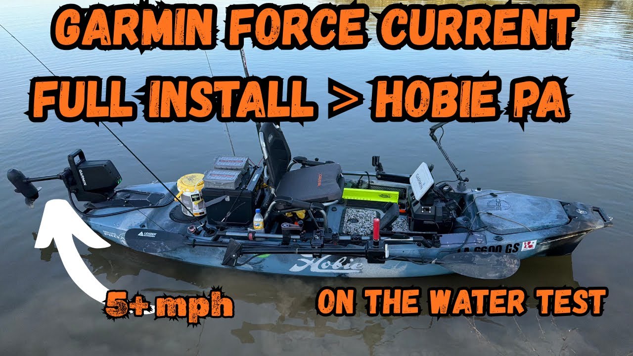 Полная установка Garmin Force Current на мой Hobie PA