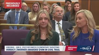 Full coverage: Abby Zwerner awarded $10 million in Richneck school shooting lawsuit