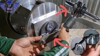 Making crankshaft shifter, turning 4-stroke scooter crankshaft to 2-stroke