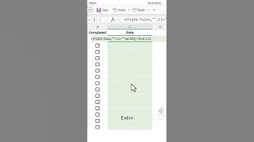 create checkbox with timestamp in excel