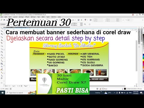 cara membuat banner sederhana di word : meeting-#30-practice-making-a-simple-banner-in-corel-draw-x7