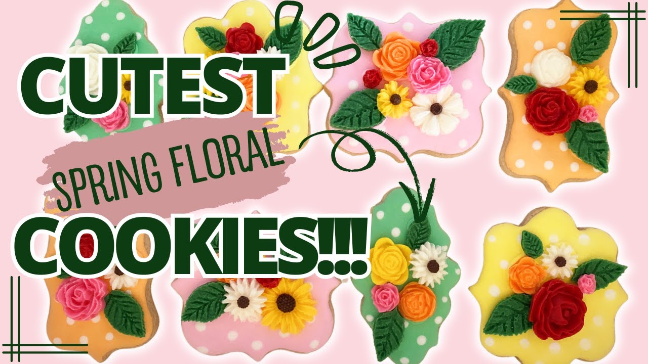 🍪 Spring Floral Sugar Cookies | Sweet Gift Idea for Springtime! ✨💐