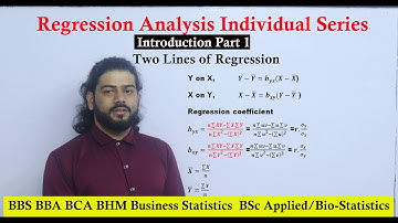 Regression Analysis Part 1  BBS BBA BHM BSC TU PU Statistics || Correlation and Regression