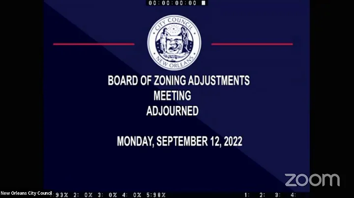 BOARD OF ZONING ADJUSTMENTS