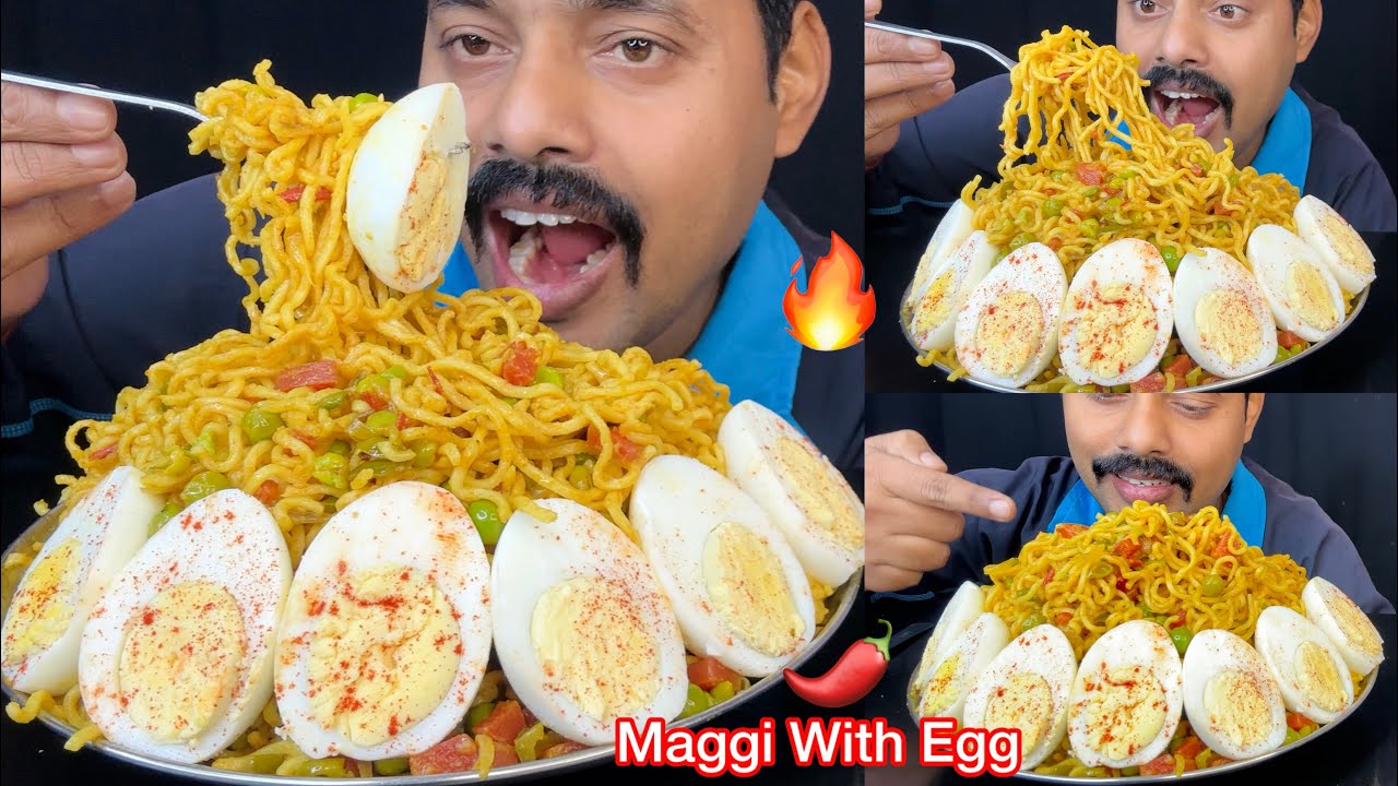 Masala Maggi With Boiled Egg Challenge 🌶️🤤