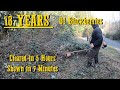 Mulching Hillside With Thick Blackberry Bushes   Cutting Tree |Stihl FS-131 Brush Cutter