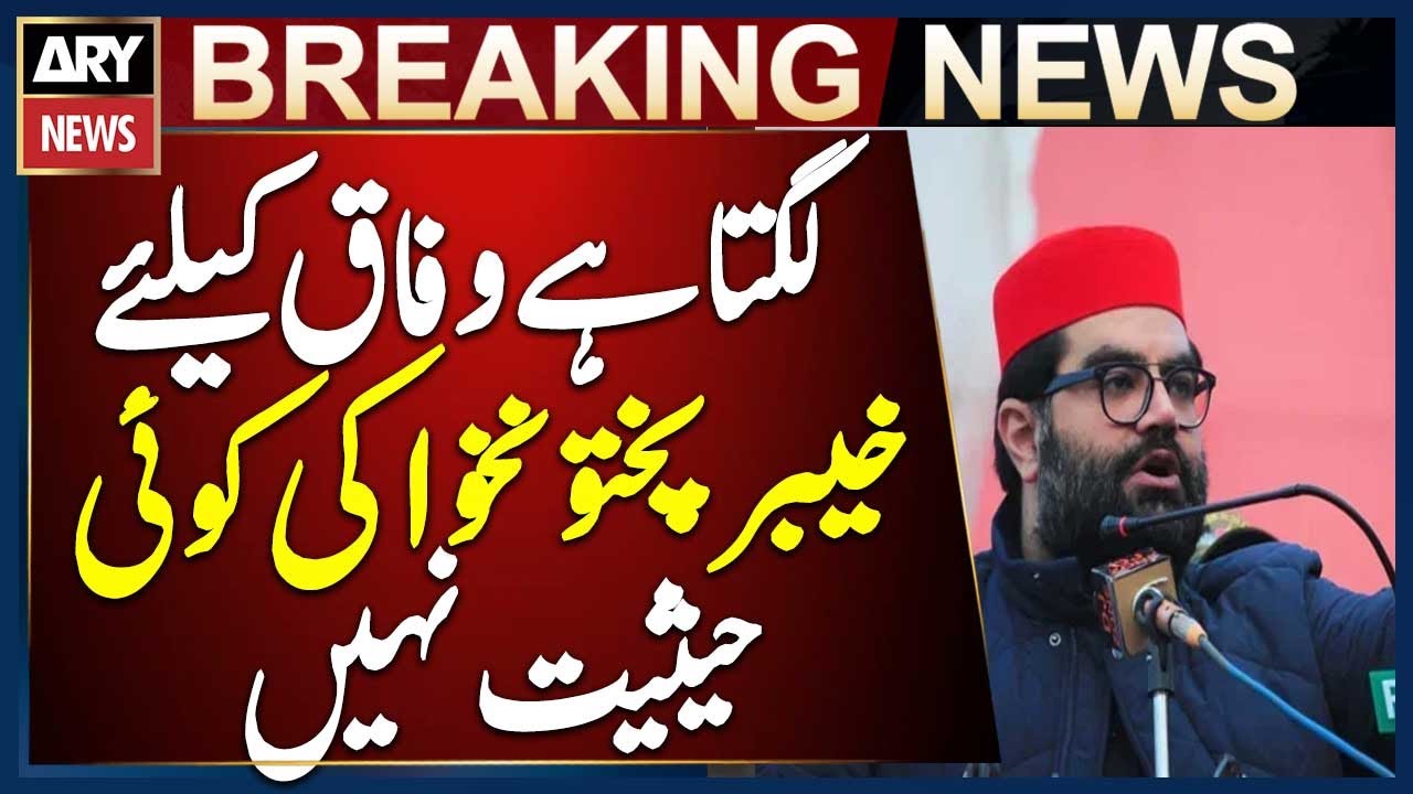 It Seems Khyber Pakhtunkhwa Holds No Significance for the Federal Government, Says Aimal Wali