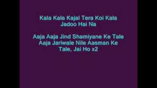 Video thumbnail of "Jai Ho Hindi Lyrics - YouTube.flv"