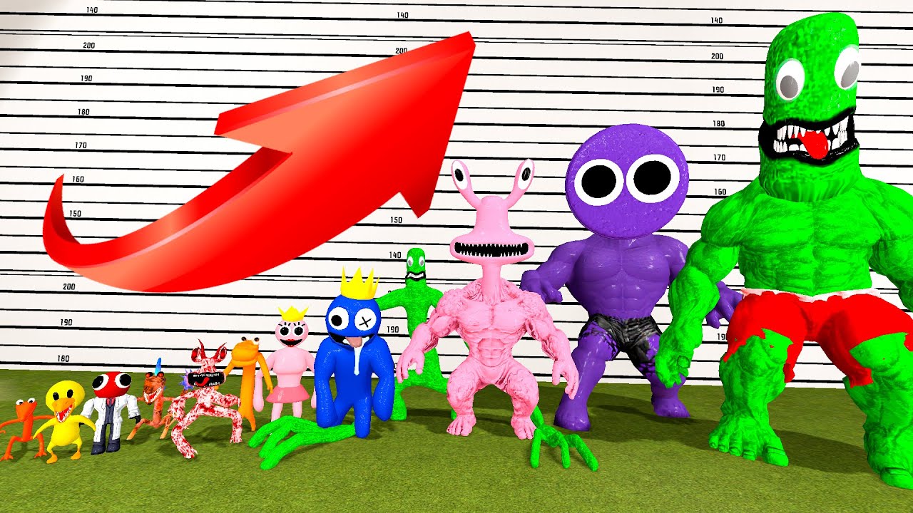 RAINBOW FRIENDS SIZE COMPARISON ALL CHARACTERS in Garry's Mod! 