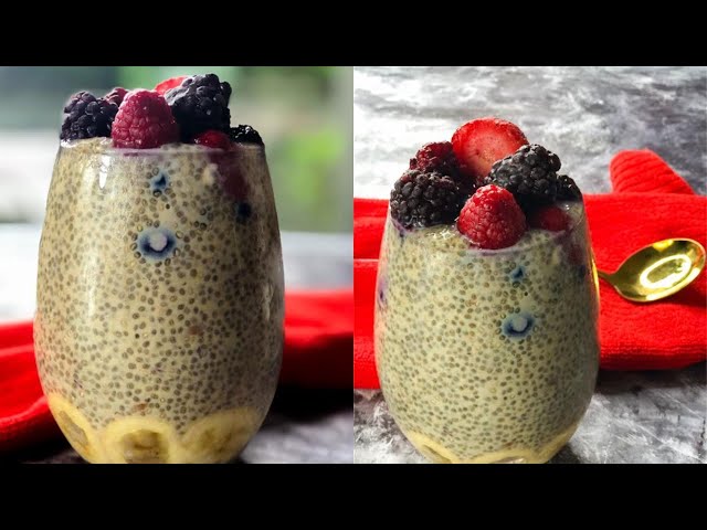 4-Ingredient Chia Pudding {High Protein} - The Girl on Bloor