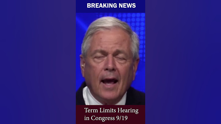 BREAKING NEWS: Term Limits Hearing in Congress on 9/19 @2PM