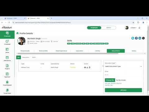 Manage Employee Profile Using Kasturi HR: A Detailed Tutorial With Dummy Details - video from Kasturi HR