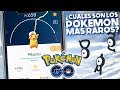 CUALES SON LOS POKEMON MÁS RAROS? 1123 POKEMON GO