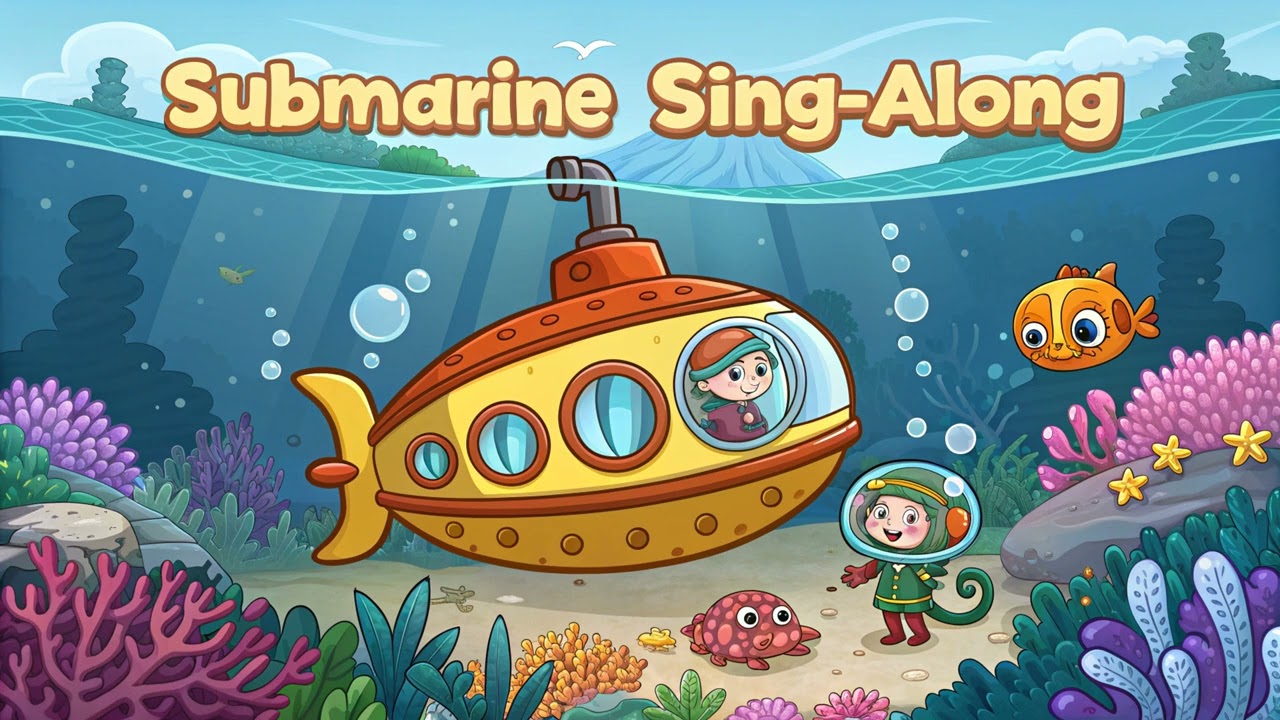 Submarine Sing-Along (1) Kids songs. Baby songs